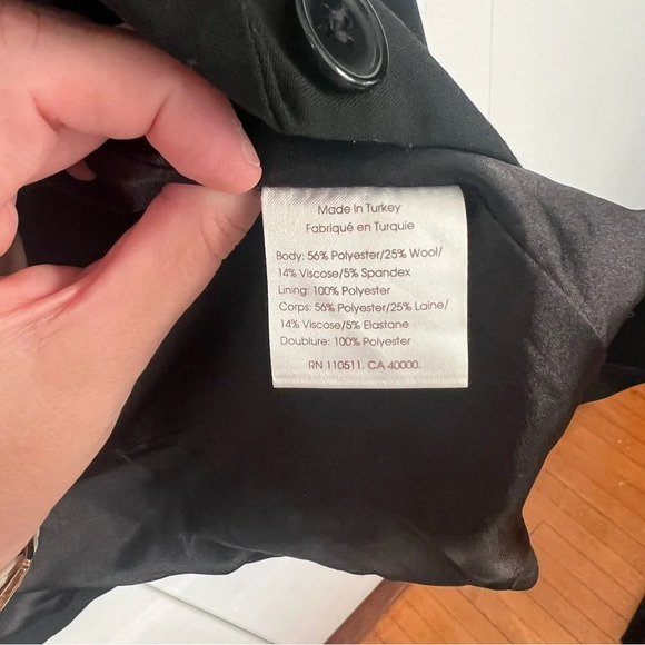 Ingrid & Isabel Ponte Knit Maternity Black Blazer - Picture 5 of 6